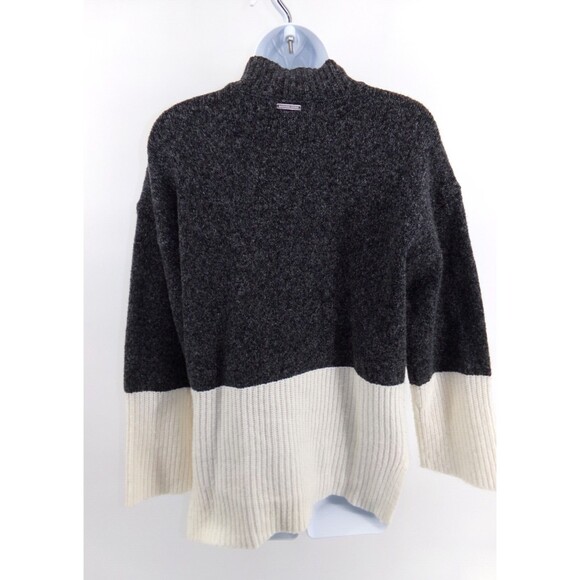 Michael Kors Gray Colorblock Wool blend Mock Neck Sweater Size S Small - Picture 4 of 8